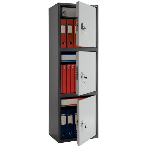 Шкаф бухгалтерский Aiko SL-150/3Т, 1490*460*340, три двери, ключевой замок - фото