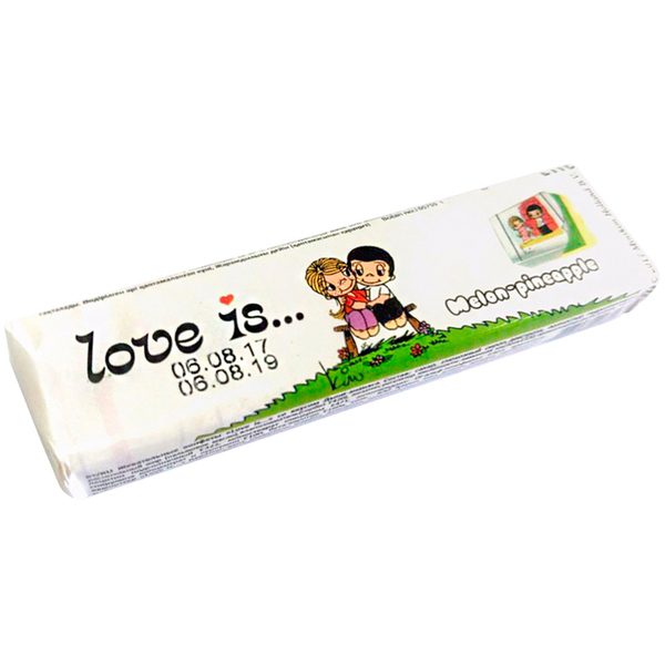 Жевательная конфета Love is…, дыня-ананас, 25г - фото