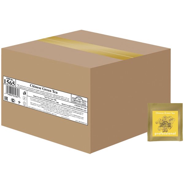 Чай Ahmad Tea Professional. Китайский, зеленый, 300 пакетиков по 1,8г - фото