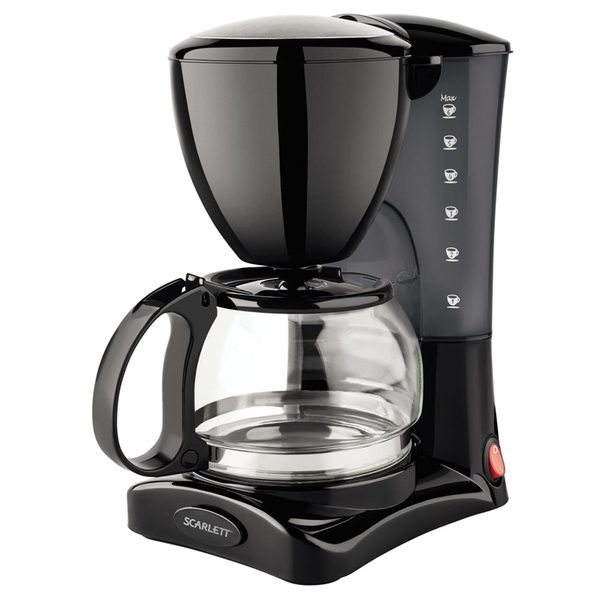 Кофеварка капельная Scarlett SC-CM33006, 0,6л, черная, 550Вт - фото