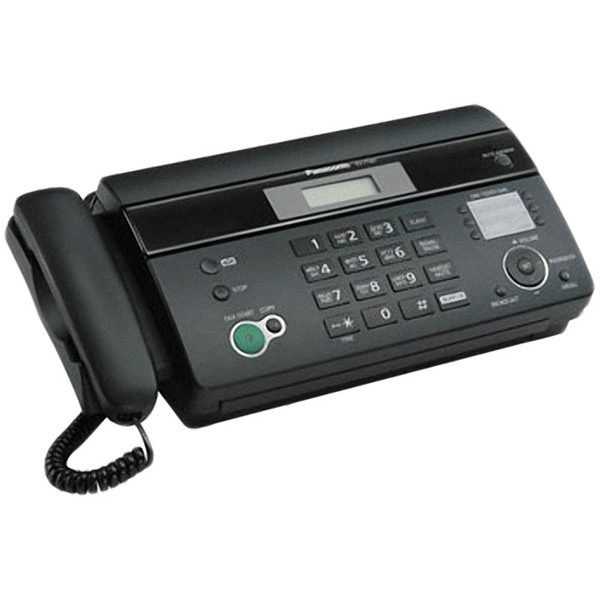 Факс на термобумаге Panasonic KX-FT982RUB, А4, АОН, спикерфон, автодозвон, 100 номеров, черный - фото