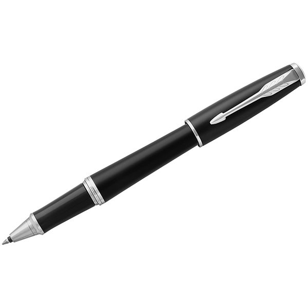 Ручка-роллер Parker Urban Muted Black CT черная, 0,8мм, подар. уп. - фото