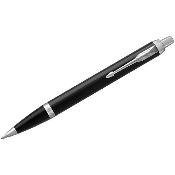 Ручка шариковая Parker IM Black CT синяя, 1,0мм, кнопочн., подар. уп. - фото