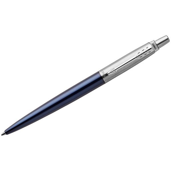 Ручка шариковая Parker Jotter Royal Blue CT синяя, 1,0мм, кнопочн., подар. уп. - фото