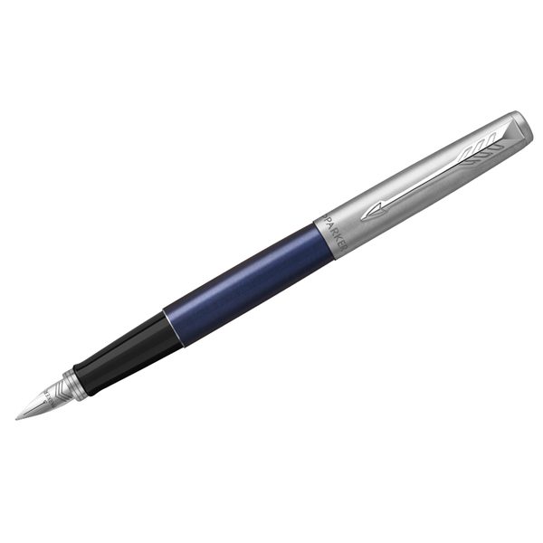 Ручка перьевая Parker Jotter Royal Blue CT 1,0мм, подар. уп. - фото