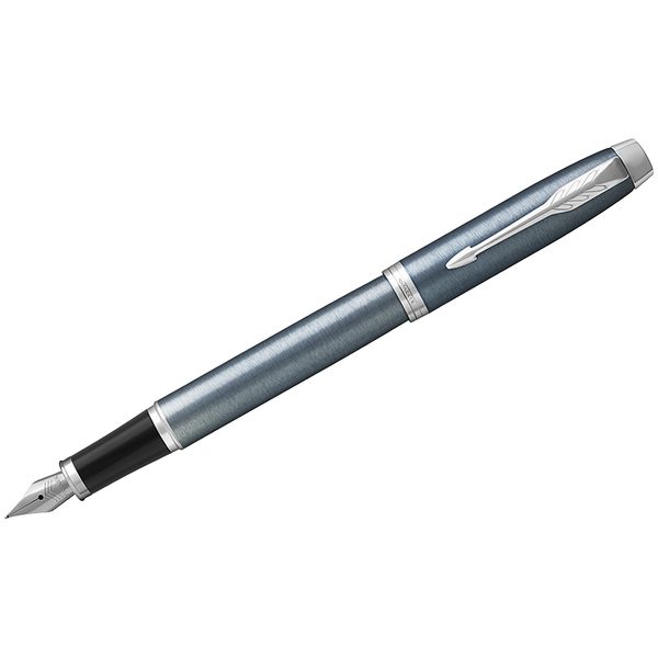 Ручка перьевая Parker IM Light Blue Grey CT синяя, 0,8мм, подар. уп. - фото