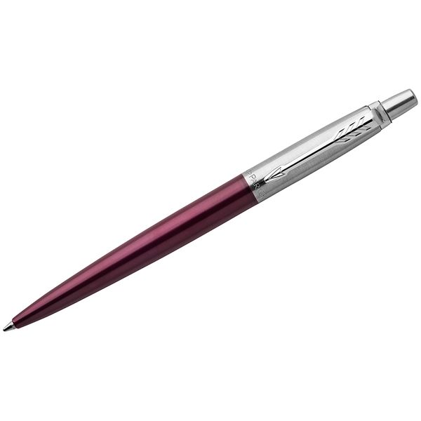 Ручка шариковая Parker Jotter Portobello Purple CT синяя, 1,0мм, кнопочн., подар. уп. - фото