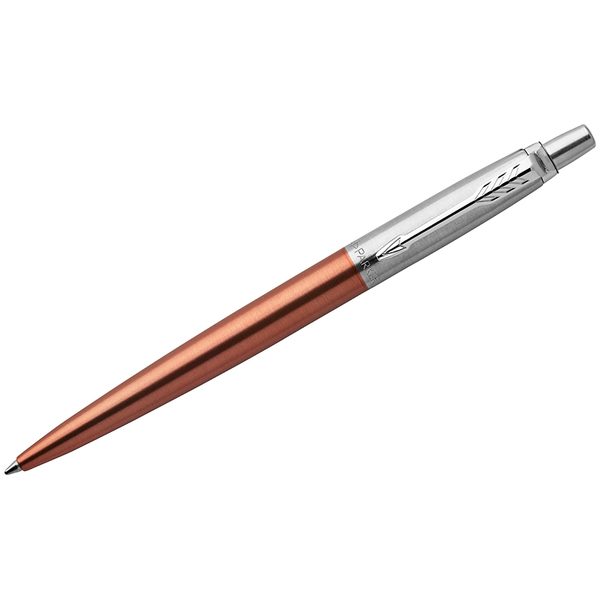 Ручка шариковая Parker Jotter Chelsea Orange CT синяя, 1,0мм, кнопочн., подар. уп. - фото
