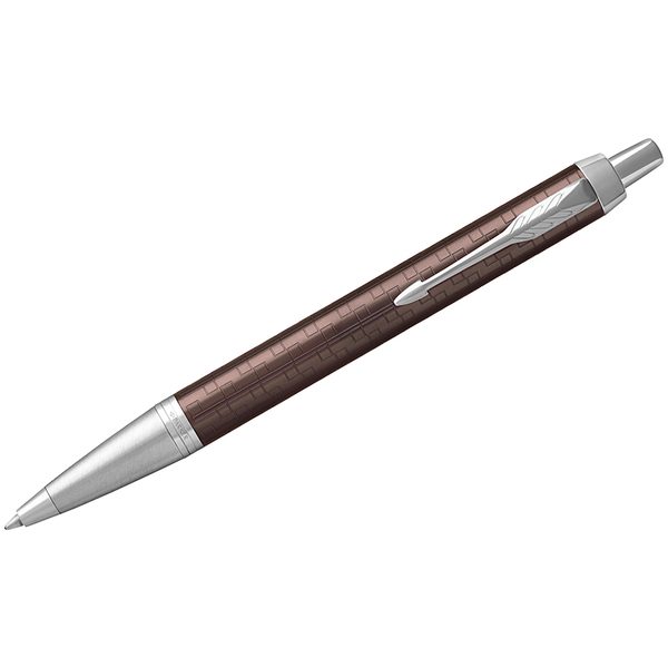 Ручка шариковая Parker IM Premium Brown CT синяя, 1,0мм, кнопочн., подар. уп. - фото