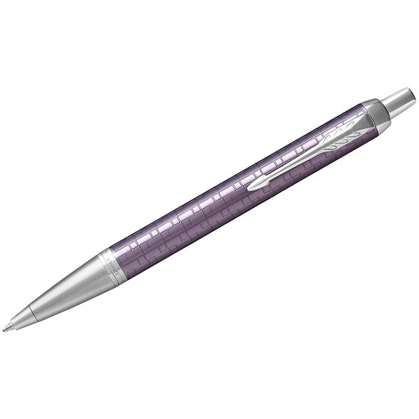 Ручка шариковая Parker IM Premium Dark Violet CT синяя, 1,0мм, кнопочн., подар. уп. - фото