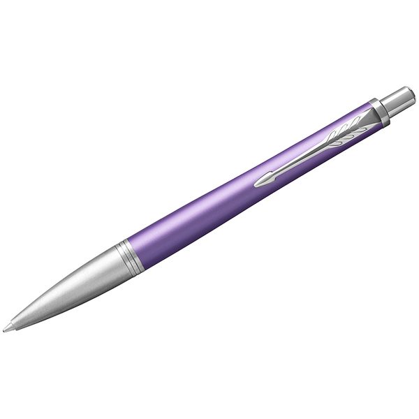 Ручка шариковая Parker Urban Premium Violet CT синяя, 1,0мм, кнопочн., подар. уп. - фото