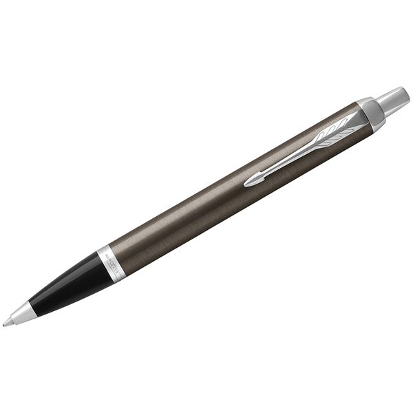 Ручка шариковая Parker IM Dark Expresso CT синяя, 1,0мм, кнопочн., подар. уп. - фото
