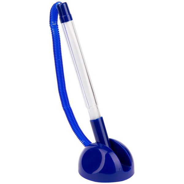 Ручка шариковая настольная OfficeSpace Reception синяя, 0,7мм, синий корпус - фото