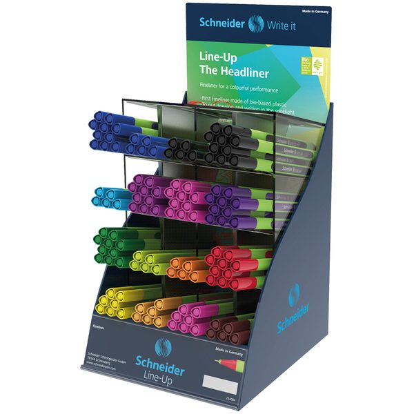 Ручка капиллярная Schneider Line-Up ассорти, 0,4мм, дисплей - фото