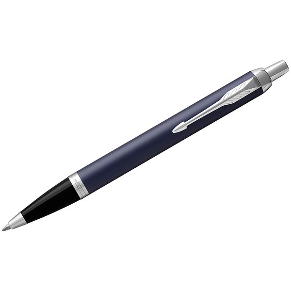 Ручка шариковая Parker IM Matte Blue CT синяя, 1,0мм, кнопочн., подар. уп. - фото