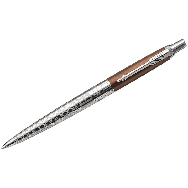 Ручка шариковая Parker Jotter Special Edition Gothic Bronze CT синяя, 1,0мм, кнопочн., подар. уп. - фото