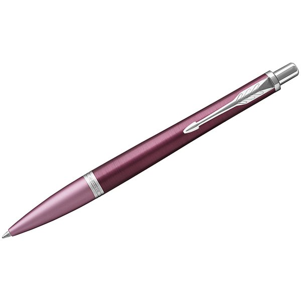 Ручка шариковая Parker Urban Premium Dark Purple CT синяя, 1,0мм, кнопочн., подар. уп. - фото