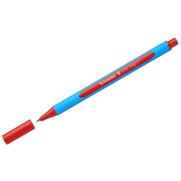 Ручка шариковая Schneider Slider Edge F красная, 0,8мм, трехгранная - фото