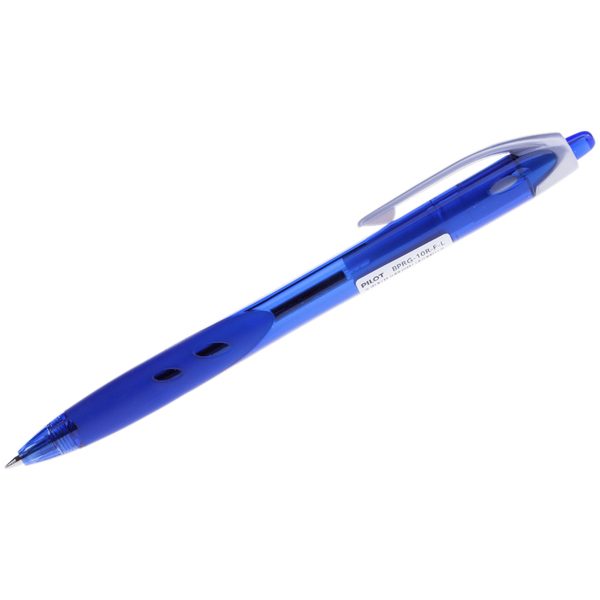Ручка шариковая автоматическая Pilot Rexgrip синяя, 0,7мм, грип - фото
