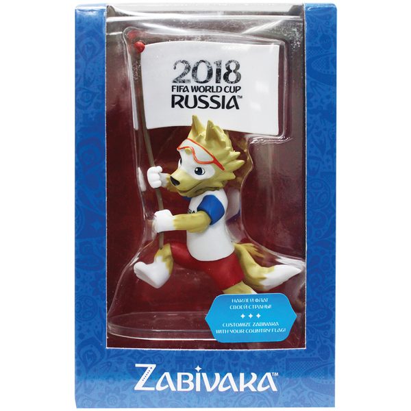 Фигурка FIFA 2018, ПВХ, 9см, с флагами-наклейками, в подарочной коробке - фото