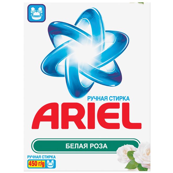 Стиральный порошок для ручной стирки Ariel Горный родник, 450г - фото