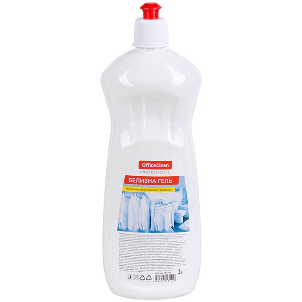Средство чистящее отбеливающее OfficeClean Professional. Белизна-гель, 1л - фото