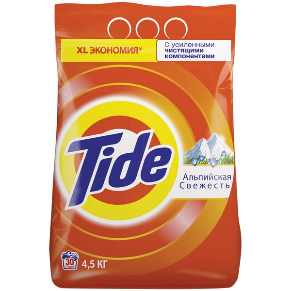 Стиральный порошок для машинной стирки Tide Альпийская свежесть, 4,5кг - фото