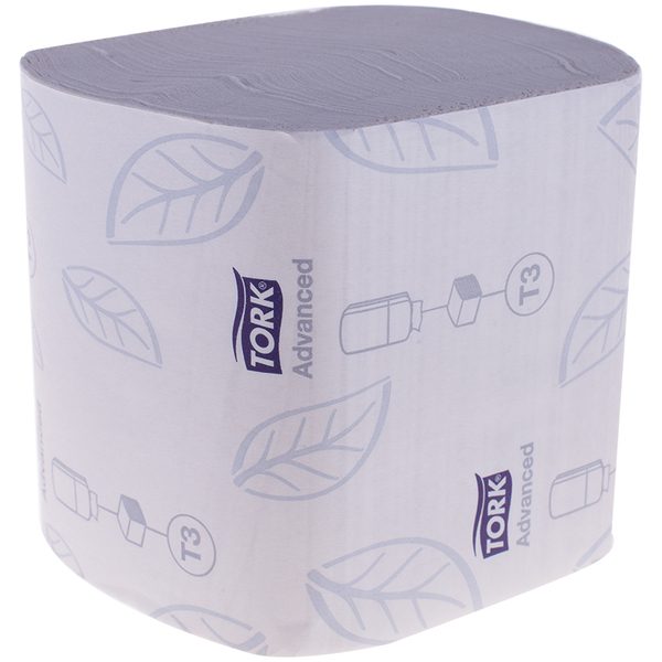 Бумага туалетная листовая Tork Advanced(ZZ-сл)(T3) 2-х слойн., 242лист/пач, белая - фото