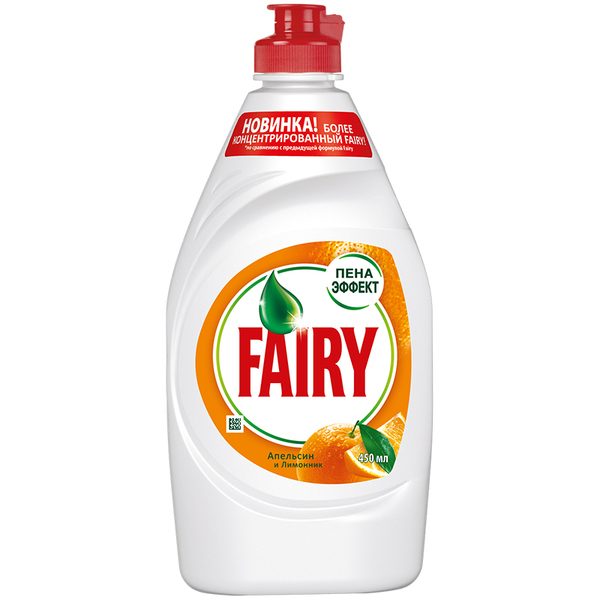 Средство для мытья посуды Fairy Апельсин и лимонник, 450мл - фото