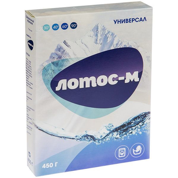 Стиральный порошок универсальный Лотос-М Универсал, 450г - фото