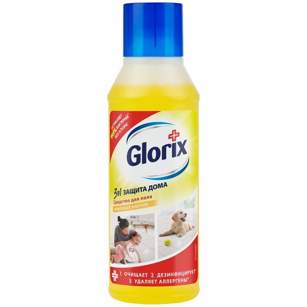 Средство для мытья полов Glorix Лимонная энергия, 500мл - фото