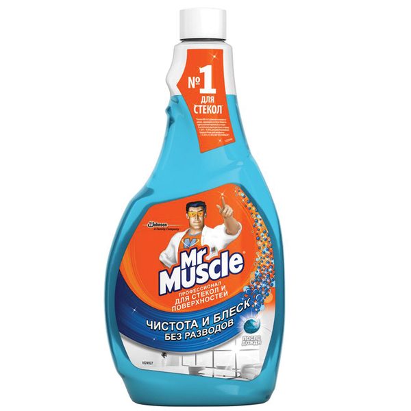 Средство для мытья стекол и зеркал Mr.Muscle После дождя, 500мл, сменный флакон - фото