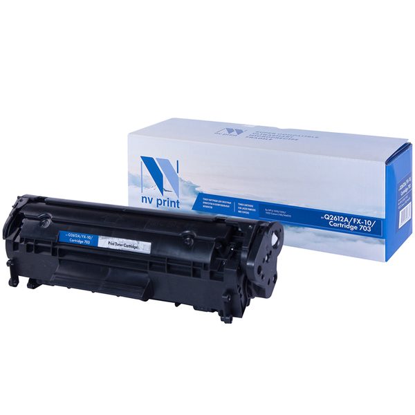 Картридж совм. NV Print Q2612A/FX-10/Cartr 703 черный для HP 1010/1012/1022/3015, Canon MF4010/4018 - фото