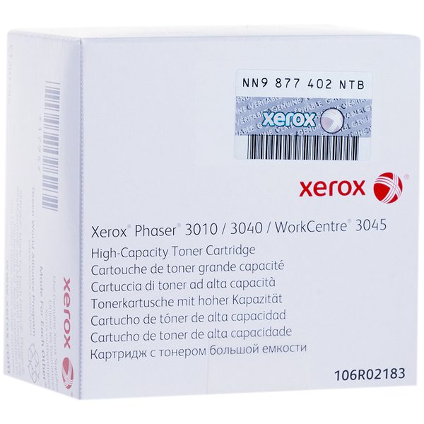 Тонер-картридж ориг. Xerox 106R02183 черный для Phaser 3010/3040/ WC 3045 (2300стр) - фото