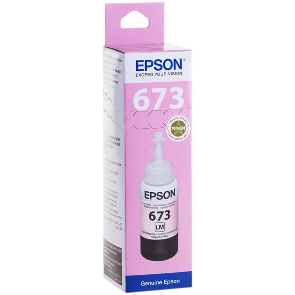 Чернила ориг. Epson T6736 светло-пурпурные для L800 (70мл) - фото