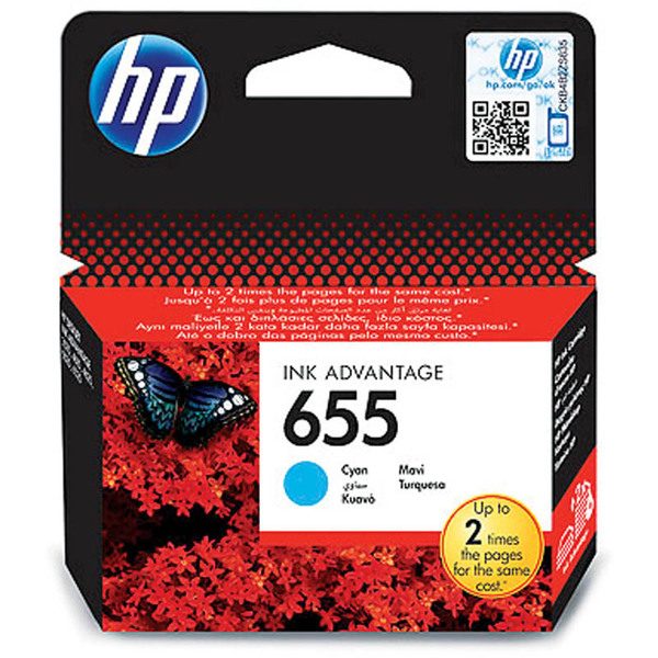 Картридж ориг. HP CZ110AE (№655) голубой для DeskJet IA 3525/4615/4625/5525/6525 (600стр) - фото