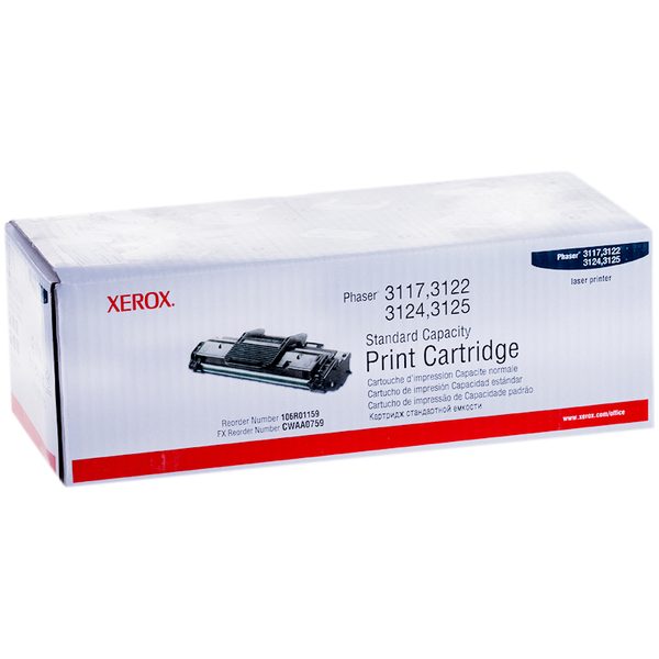 Принт-картридж ориг. Xerox 106R01159 черный для Phaser 3117/3122/3124/3125 (3000стр) - фото
