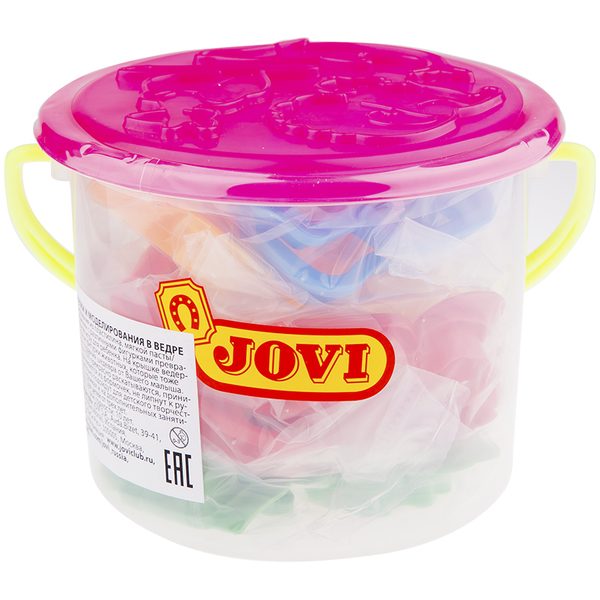 Набор для лепки JOVI, формочки 24шт., пластиковое ведро - фото