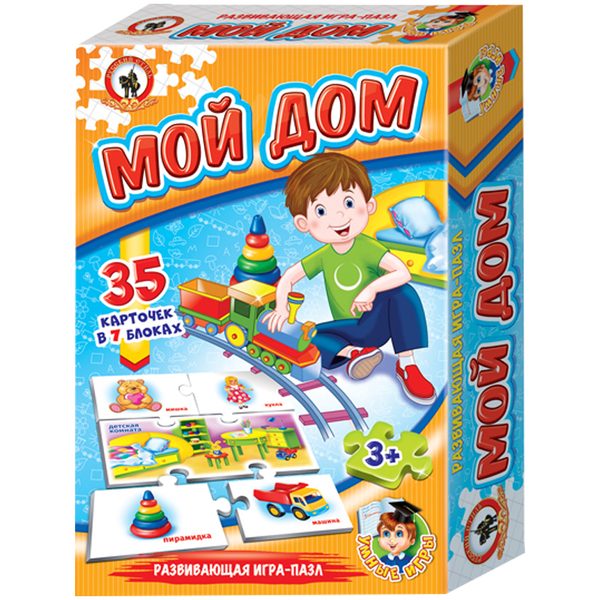 Игра настольная Русский стиль Умные игры. Мой дом, картонная коробка - фото