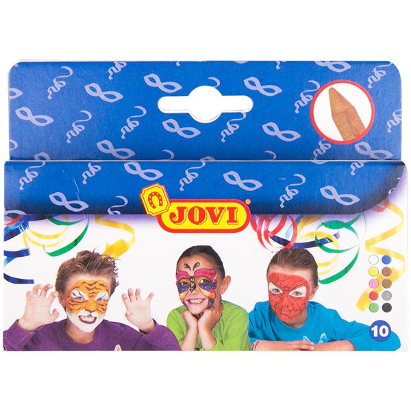 Грим-стик JOVI, 10 цветов, картон, европодвес - фото