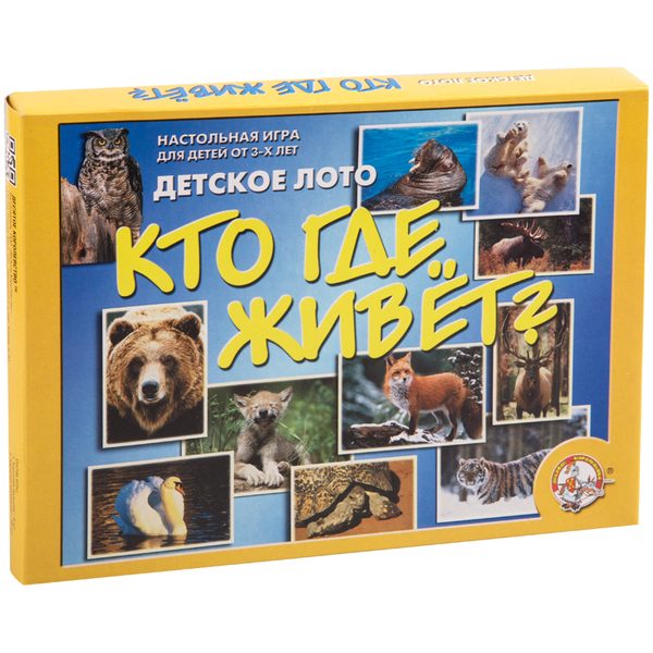 Игра настольная Лото, Десятое королевство Кто где живет? (большое), картонная коробка - фото