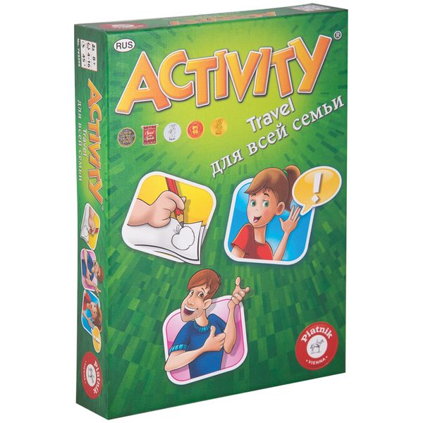 Игра настольная Piatnik Activity. Travel для всей семьи, компактная версия, картонная коробка - фото