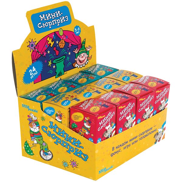 Игра настольная Step Puzzle Мини-Сюрпризы, картонная коробка - фото