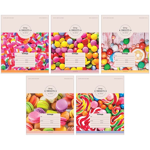 Тетрадь 18л., линия ArtSpace Стиль. Funny sweets - фото
