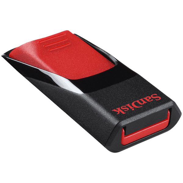 Память SanDisk Cruzer Edge  32GB, USB 2.0 Flash Drive, красный, черный - фото