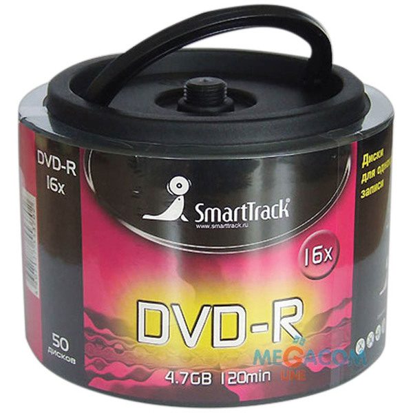 Диск DVD-R 4.7Gb Smart Track 16х Cake Box (50шт) - фото