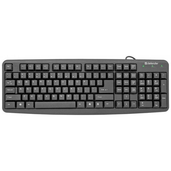 Клавиатура Defender Element HB-520, USB, черный (29/1) - фото