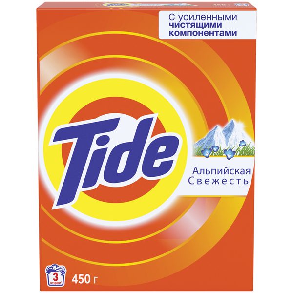 Стиральный порошок для машинной стирки Tide Альпийская свежесть, 450г - фото
