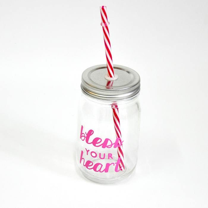 Баночка Bless your heart 500 мл/16 Oz Regular без ручки - фото