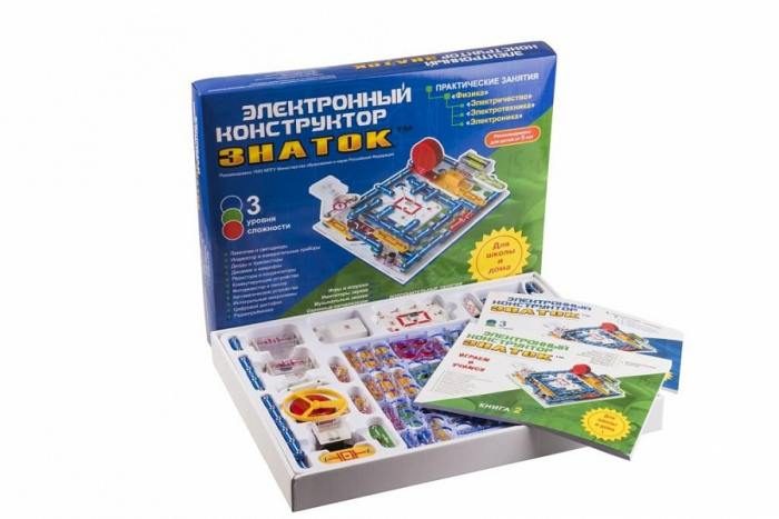 Электронный конструктор ЗНАТОК: 999 СХЕМ+ШКОЛА - фото